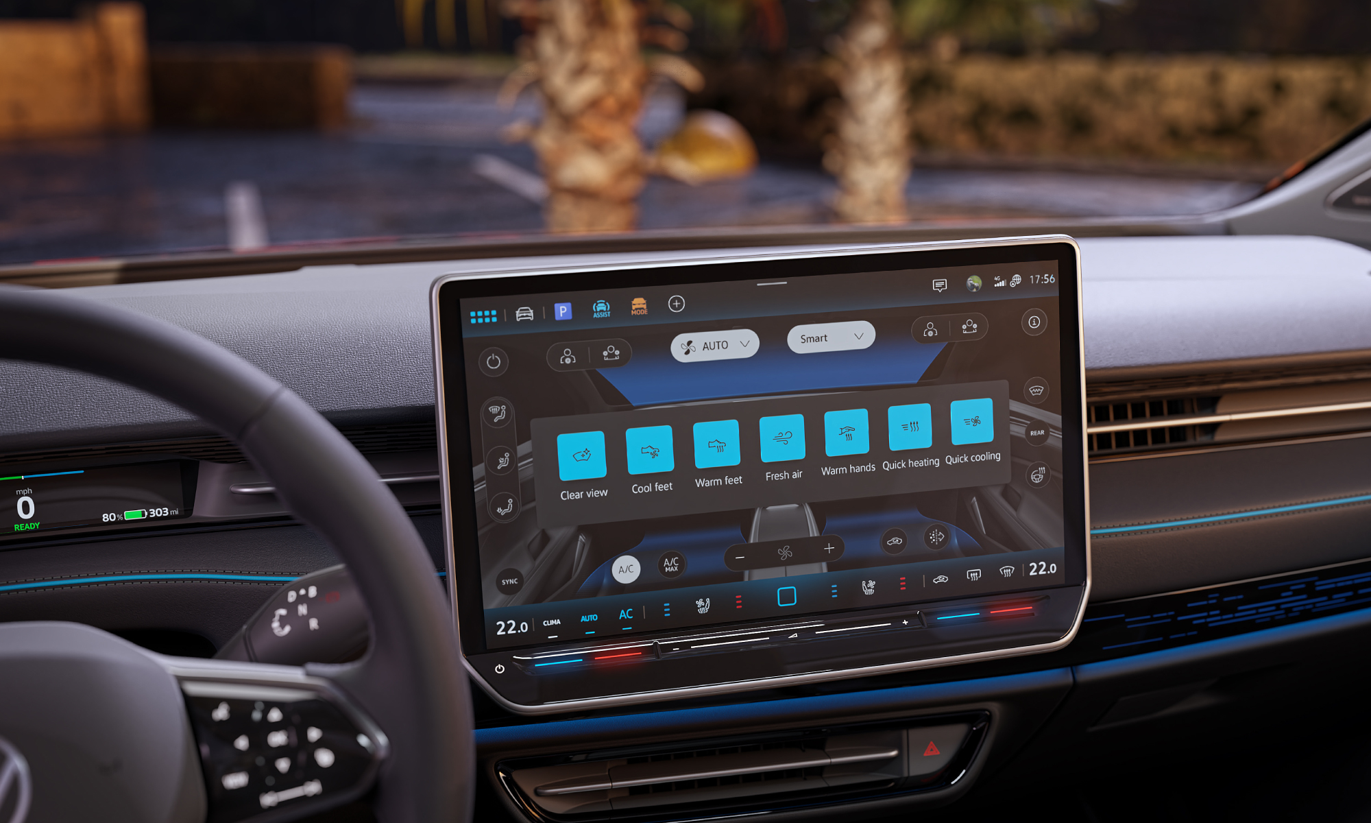 La Volkswagen ID.7 offre una connettività digitale avanzata, integrando perfettamente smartphone e servizi online per un'esperienza di guida sempre connessa.
